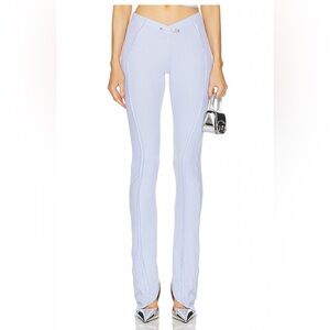 NWT Sami Miro Vintage Asymmetric Pants Agate in Blue Lace, size XS